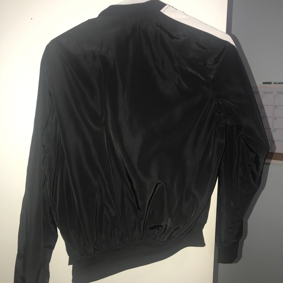 forever21 black and white bomber jacket - Picture 2 of 3